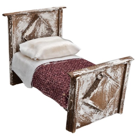 copia de Cama matrimonial en madera cm 8x5x2,5 h para belén