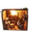 Shoe repair shop with working light cm 19.5x11.7x16 h