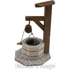 Pozo de madera con polea Mondo Presepi