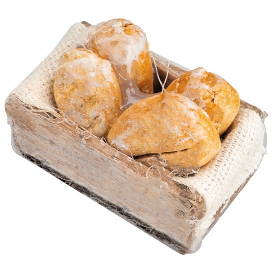 Wooden box with bread cm 3.2x1.8x2.3 h for Mondo nativity scene