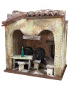 Tavern cm 18.5x14.5x21.5 h for 10 cm nativity scene statues