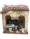 Tavern cm 18.5x14.5x21.5 h for 10 cm nativity scene statues