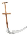 Falce in metallo con manico in legno 9,8 cm