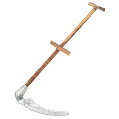 Hoz en metal con mango de madera 9,8 cm