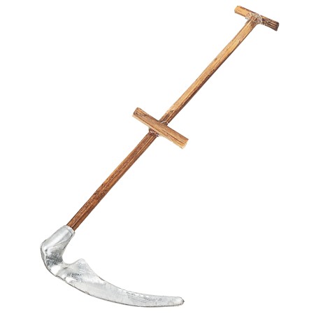 Falce in metallo con manico in legno 9,8 cm per presepe Mondo
