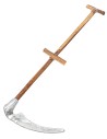 Metal sickle with wooden handle 9.8 cm