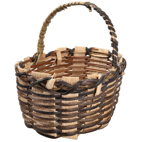 copy of Wicker basket with handles 9 cm for Mondo nativity scene