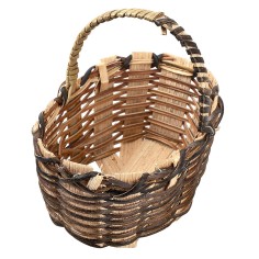 copy of Wicker basket with handles 9 cm for Mondo nativity scene 2