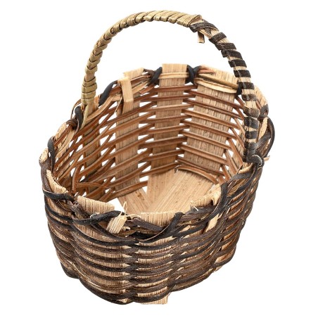 copy of Wicker basket with handles 9 cm for Mondo nativity scene