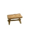 Wood effect table 8x5.5 cm
