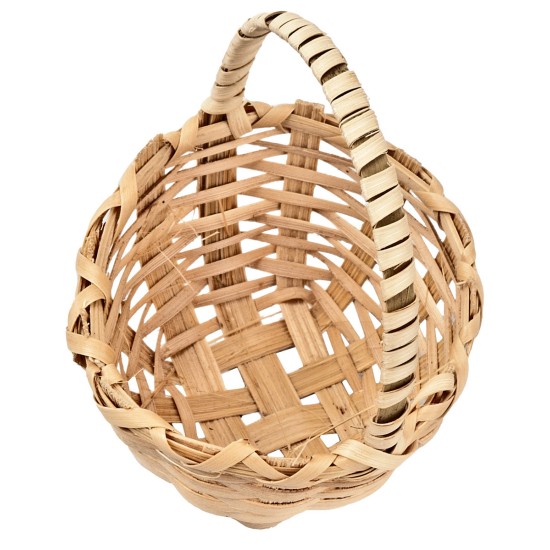 Wicker basket with handle Ø 6.4 cm for nativity scene Mondo Presepi