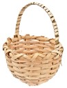 Cesto de mimbre con asa Ø 6,4 cm para belén Mundo Pesebres