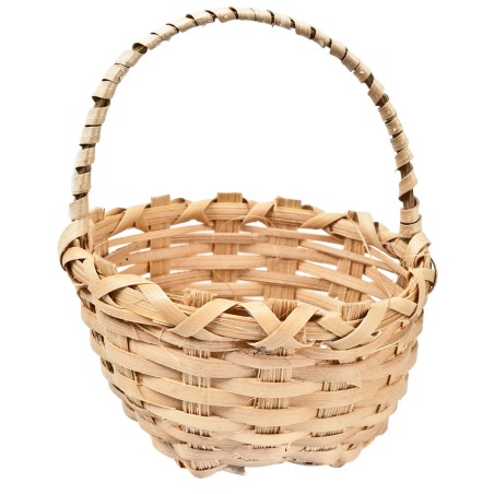 Wicker basket with handle Ø 6.4 cm for nativity scene Mondo Presepi