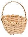 Cesto de mimbre con asa Ø 6,4 cm para belén Mundo Pesebres