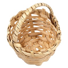 Wicker basket with handle Ø 5.3 cm for nativity scene Mondo Presepi 2
