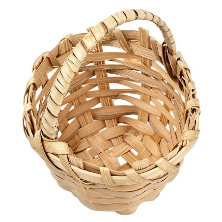 Cesta de mimbre con asa Ø 5,3 cm para belén Mondo Presepi