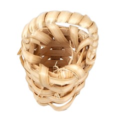 Cesta de mimbre con asa Ø 1,2x1,5 cm para belén Mundo 2