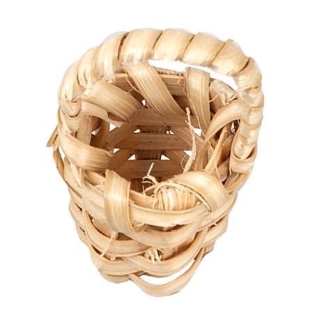 Wicker basket with handle Ø 1.2x1.5 cm for Mondo nativity scene
