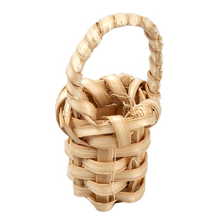 Wicker basket with handle Ø 1.2x1.5 cm for Mondo nativity scene