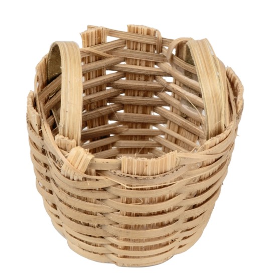 Cesto de mimbre con asa Ø 1,2x1,5 cm para belén Mondo