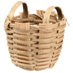 Wicker basket with handle Ø 1.2x1.5 cm for Mondo nativity scene
