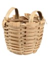 Cesto in vimini con manico Ø 1,2x1,5 cm per presepe Mondo