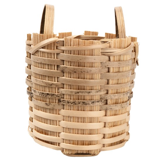 copy of Wicker basket with handle Ø 3 cm for Mondo nativity scene