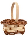 Cesta de mimbre con asa de 6 cm de altura para belén Mondo Presepi