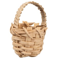 Wicker basket with handle Ø 2 cm for nativity scene Mondo Presepi