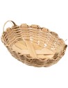 Cesta de mimbre con asa cm 10,3x7,2x4 h para belén Mondo