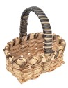 Cesta de mimbre con asa cm 5,8 h