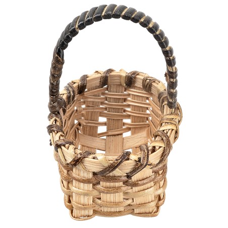 copy of Wicker basket with handle 7.7 h for Mondo nativity scene