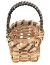 Wicker basket with handle 5.8 cm h