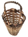 Wicker backpack cm 3x2.5x6.6 h nativity scene miniatures