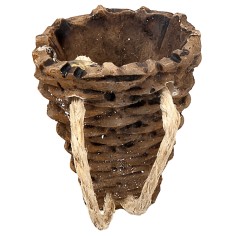 Cesta de mimbre cm 3x2,5x6,6 h miniaturas para pesebre