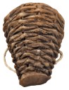 Wicker basket cm 3x2.5x3.5 h nativity scene miniatures