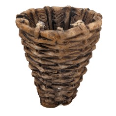 Wicker basket cm 3x2.5x3.5 h nativity scene miniatures 2