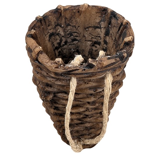 copy of Wicker Basket cm 3x2.5x3.5 h nativity scene accessories for