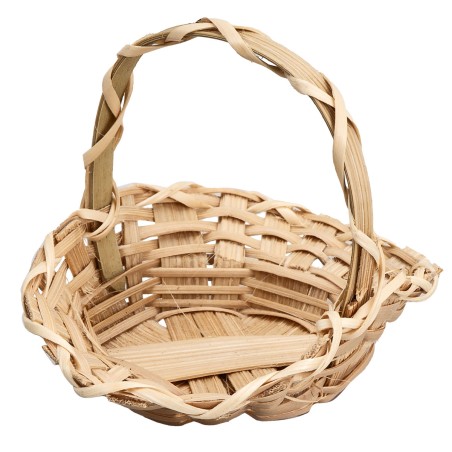 copy of Wicker basket with handle cm 10.3x7.2x4 h for nativity scene