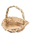 Wicker basket with handle cm 4.5x4.2x4.5 h