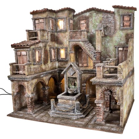 copy of Shoemaker's shop with working light cm 19.5x11.7x16 h for