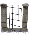 Cancello due colonne cm 10,5x11 h.