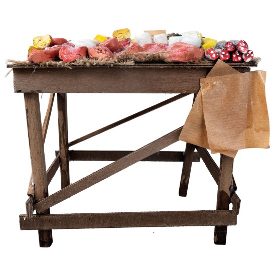 copy of Banco del pesce cm 12,3x5,5x7,5 h per presepe Mondo