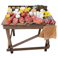 Mixed stall of cold cuts and cheeses cm 20x15x16 h