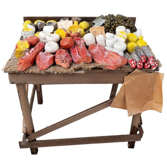 copy of Banco del pesce cm 12,3x5,5x7,5 h per presepe Mondo