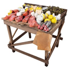 copy of Fish stall cm 12.3x5.5x7.5 h for Mondo nativity scene 2