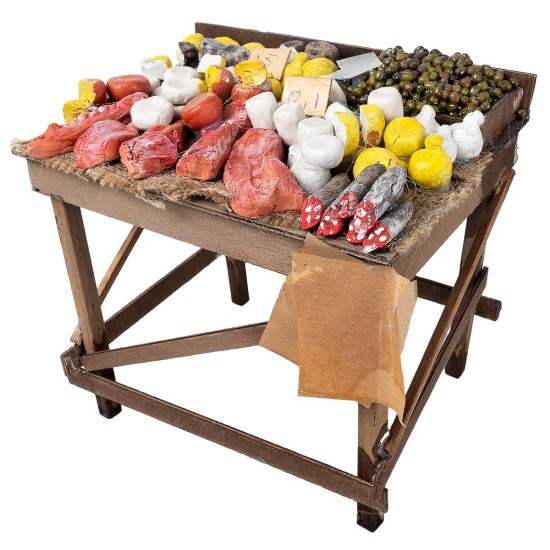 Banchetto misto di salumi e formaggi cm 20x15x15 h