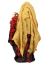 copy of Peasant Woman with Broom 12 cm in terracotta with clothes in