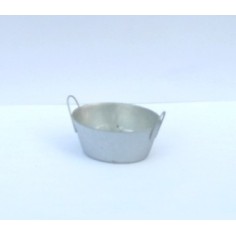 4.5 cm oval metal tub