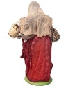 Peasant woman with empty baskets series 15-16 cm in terracotta